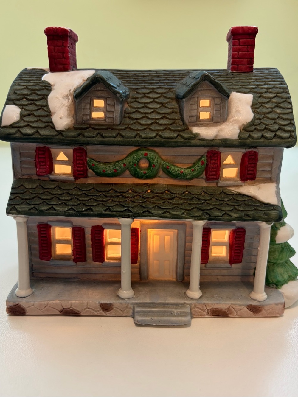 VTG 89’ Colonial America Collect. Dutch Colonial House Lighted Christmas Village